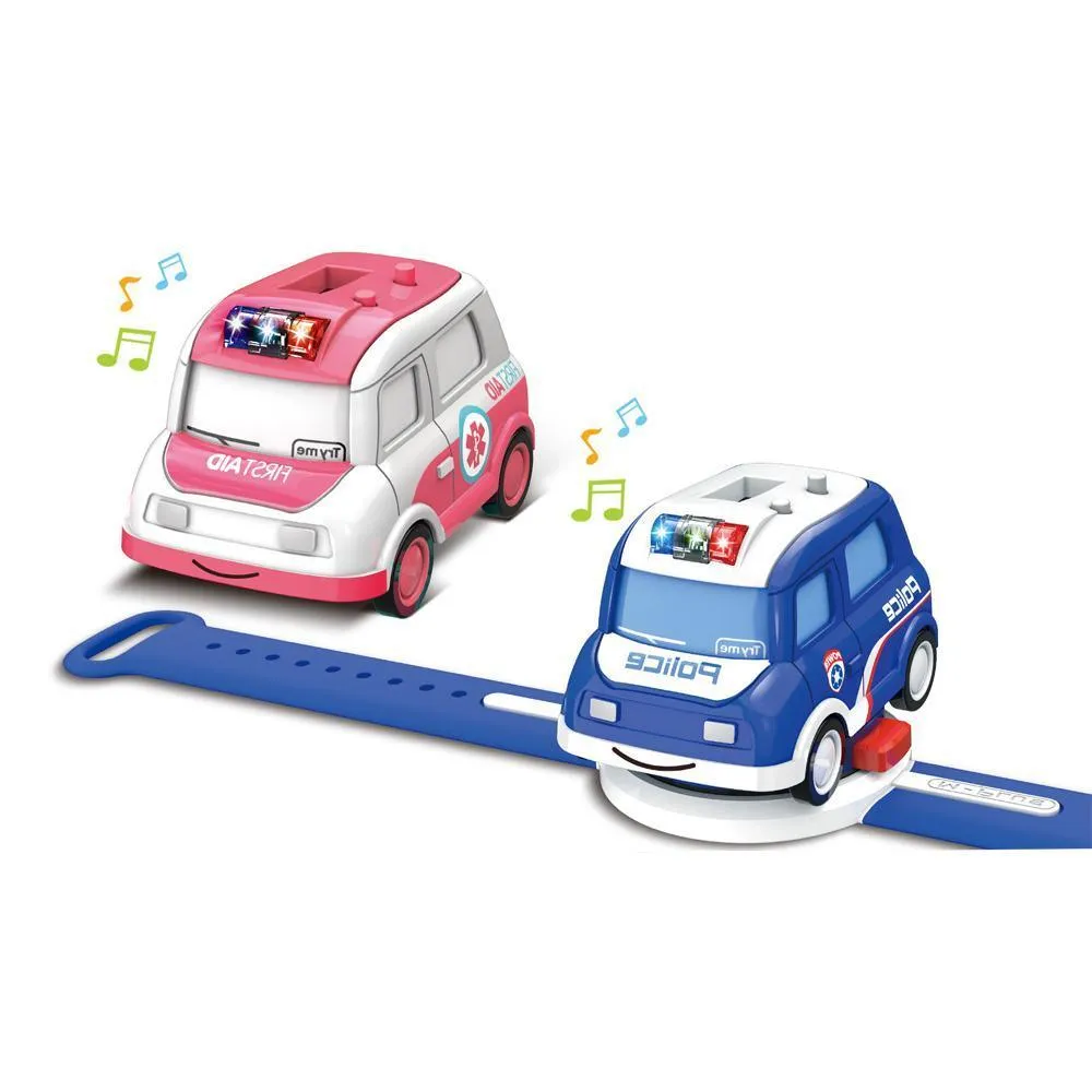 1:62 Alloy Watch Q Version Taxi Car Interactive Induction with Light Music- Assorted Color