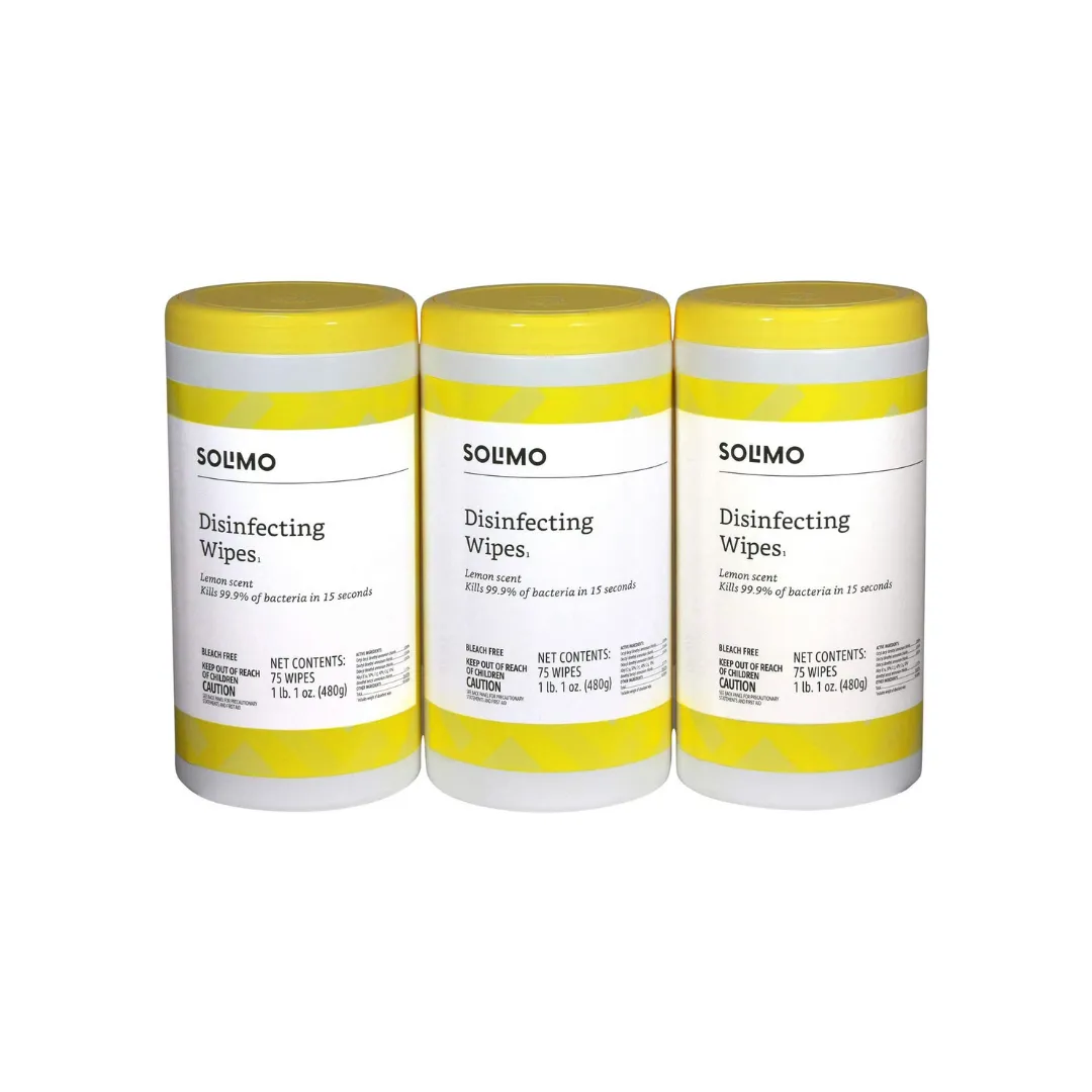225 Amazon Brand Solimo Disinfecting Wipes