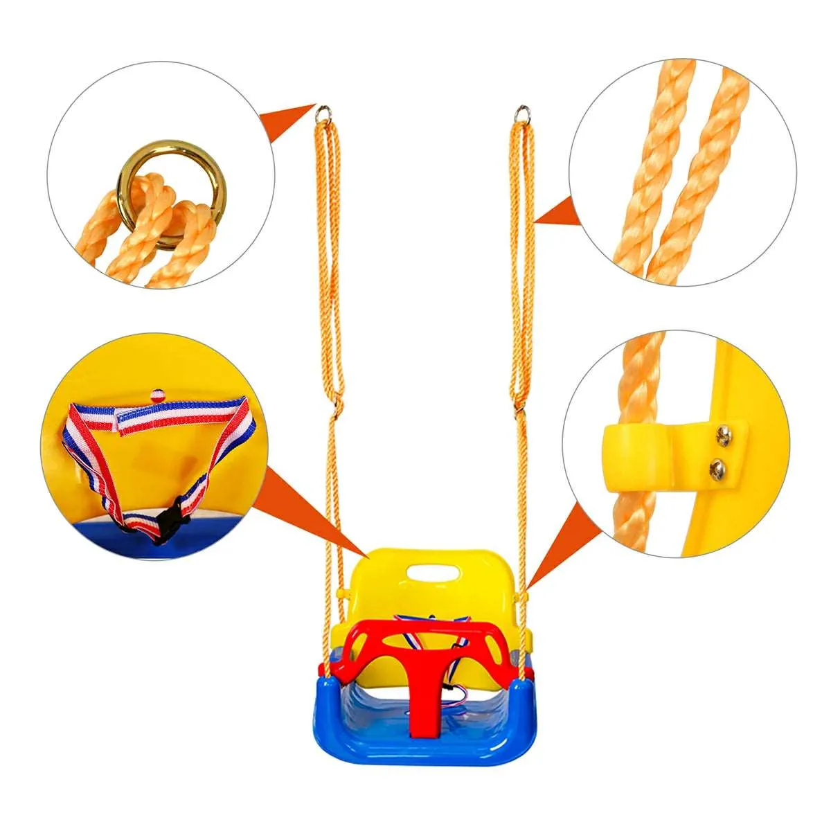 3-in-1 Baby Swing Seat, Toddler Swing