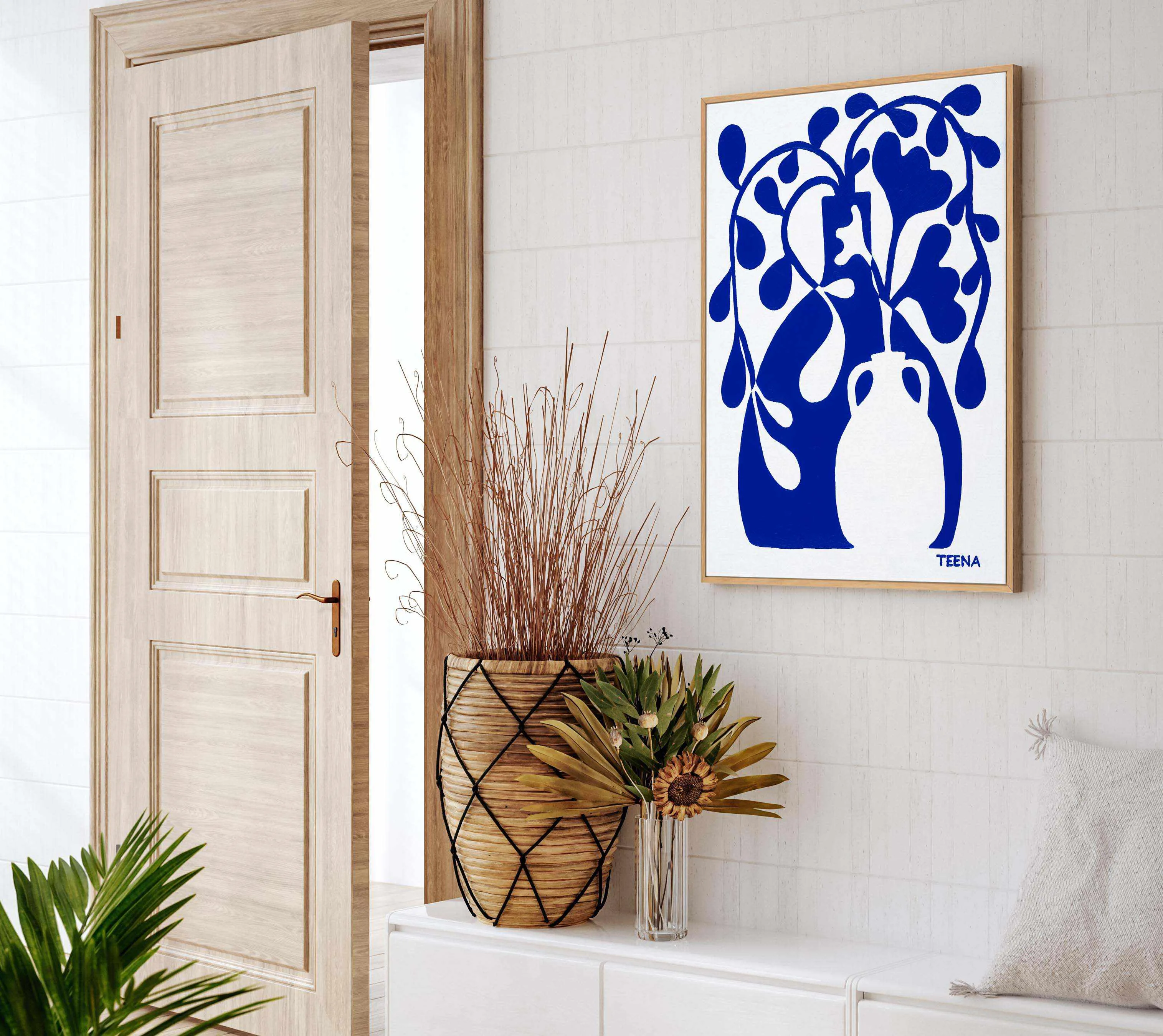 Allegra by Teena Zerefos | Framed Canvas Art Print