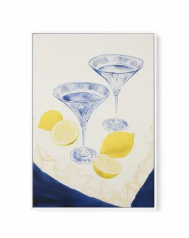 Amalfi Martini II | Framed Canvas Art Print