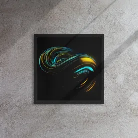 Between the Deep Framed Canvas Print