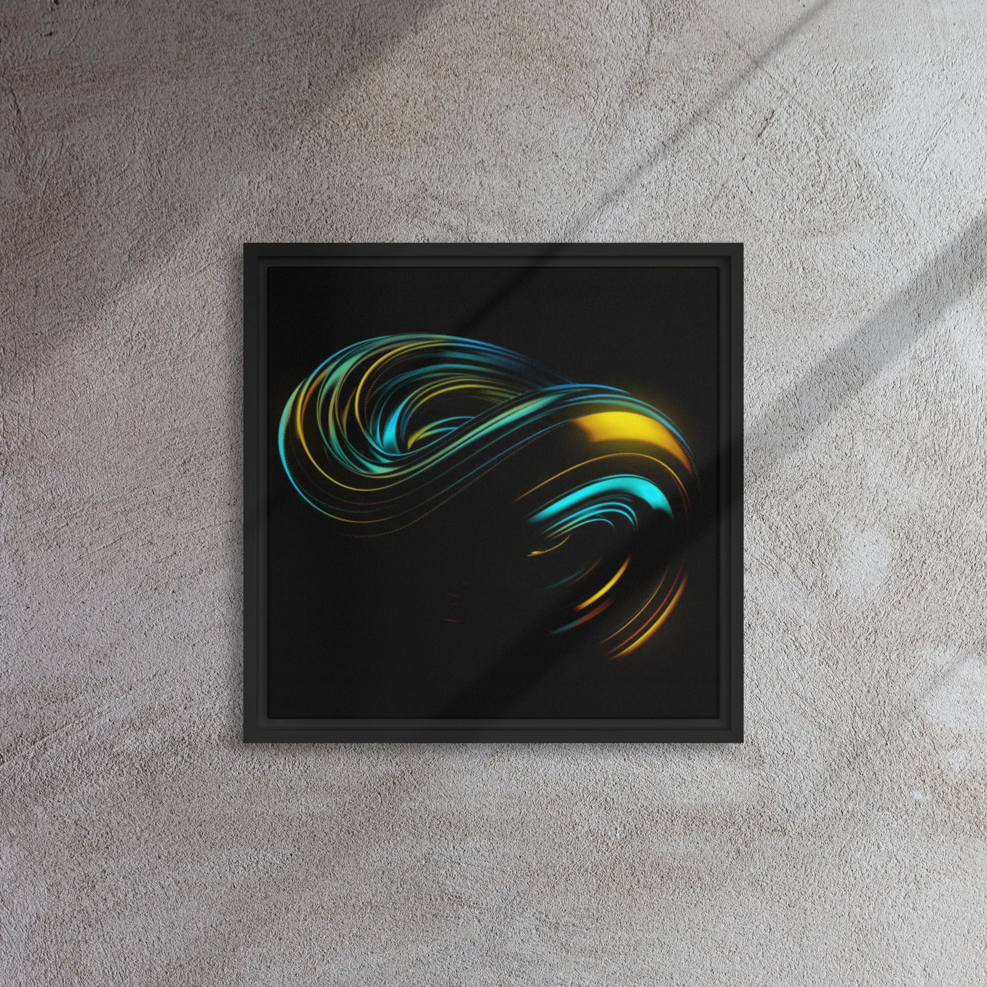 Between the Deep Framed Canvas Print