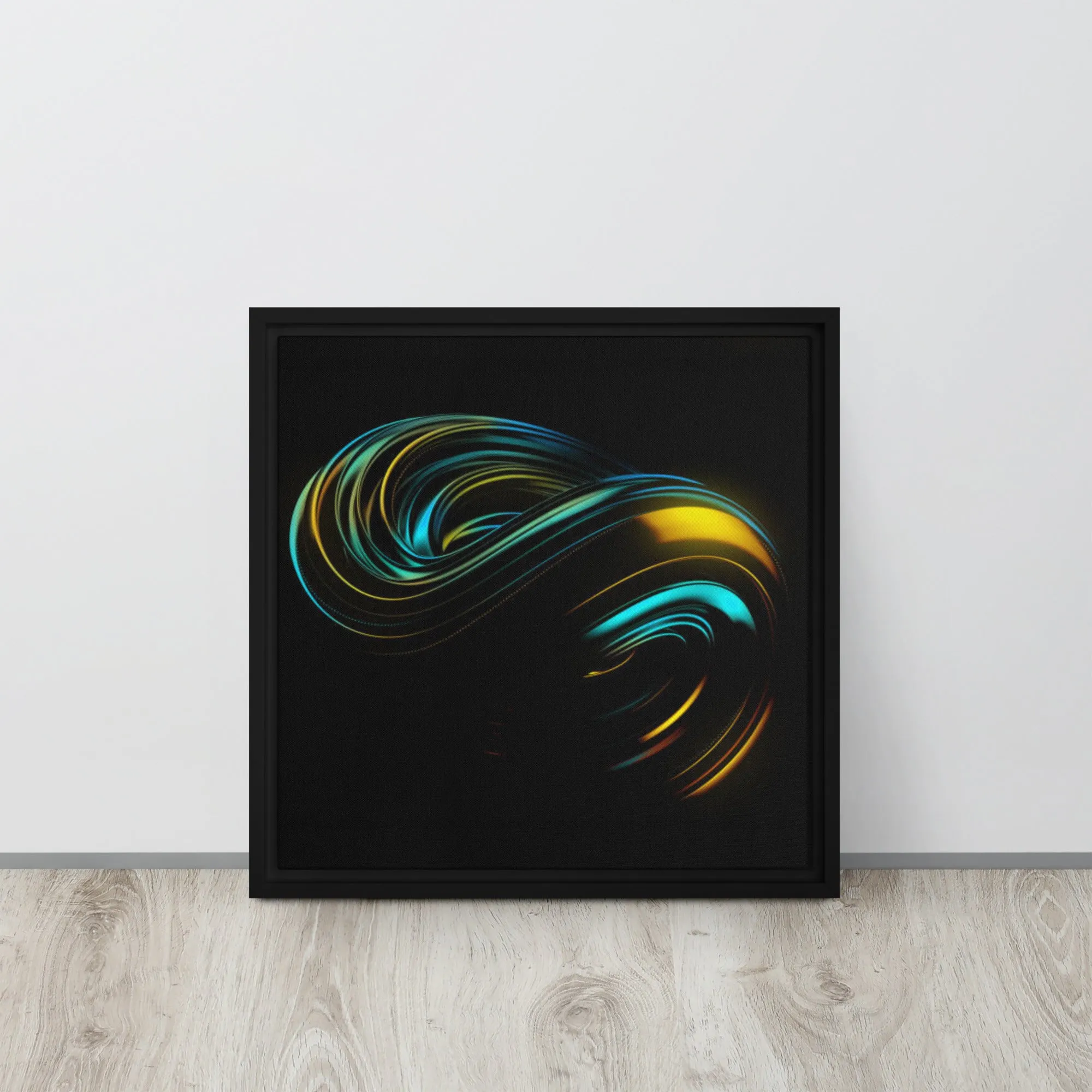 Between the Deep Framed Canvas Print