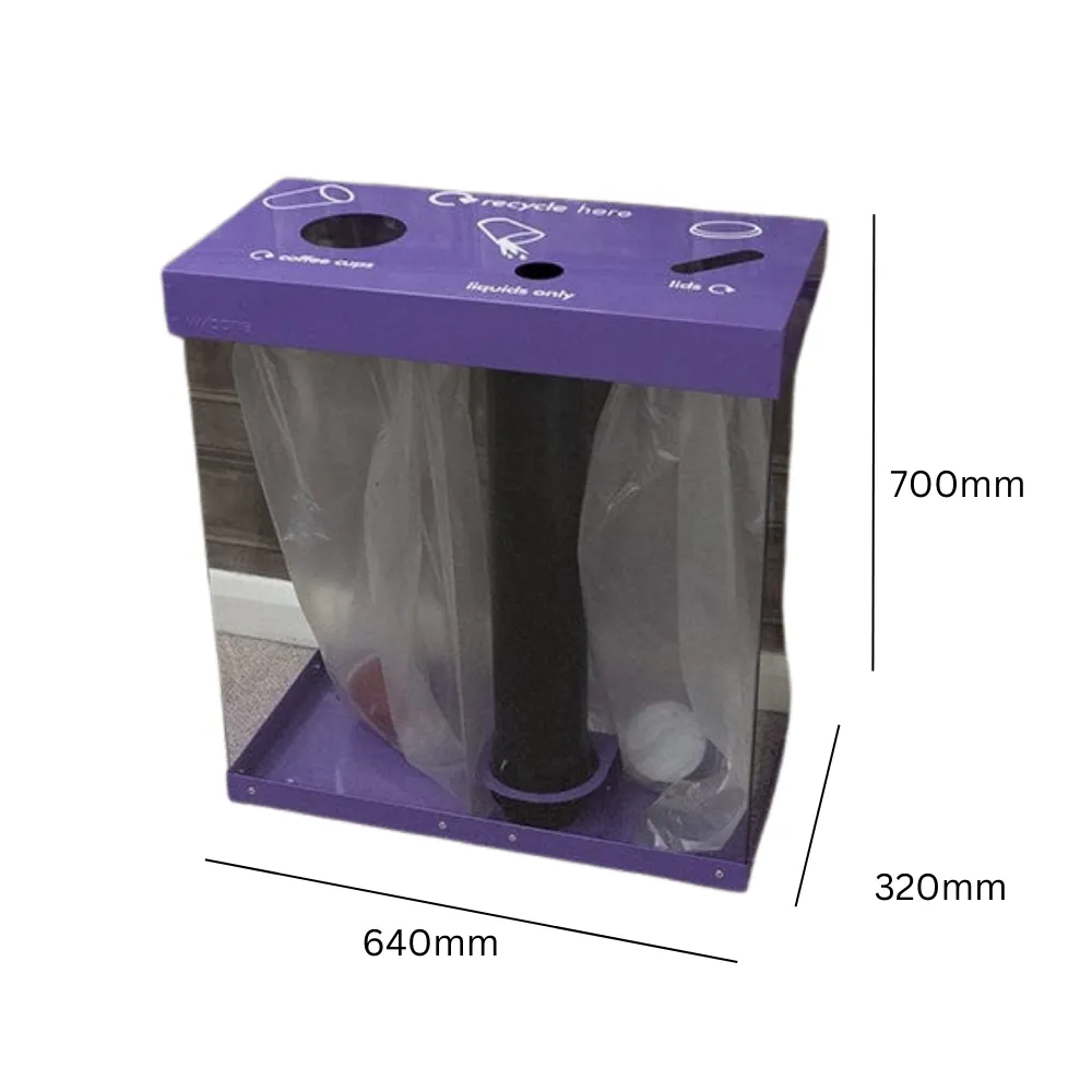 Box Cycle Cup Recycling Bin - 120 & 160 Litre Available