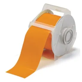 Brady® GlobalMark Series Indoor-Outdoor Vinyl Labels, 2.25 in x 100 ft, Orange, 113152