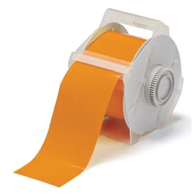 Brady® GlobalMark Series Indoor-Outdoor Vinyl Labels, 2.25 in x 100 ft, Orange, 113152