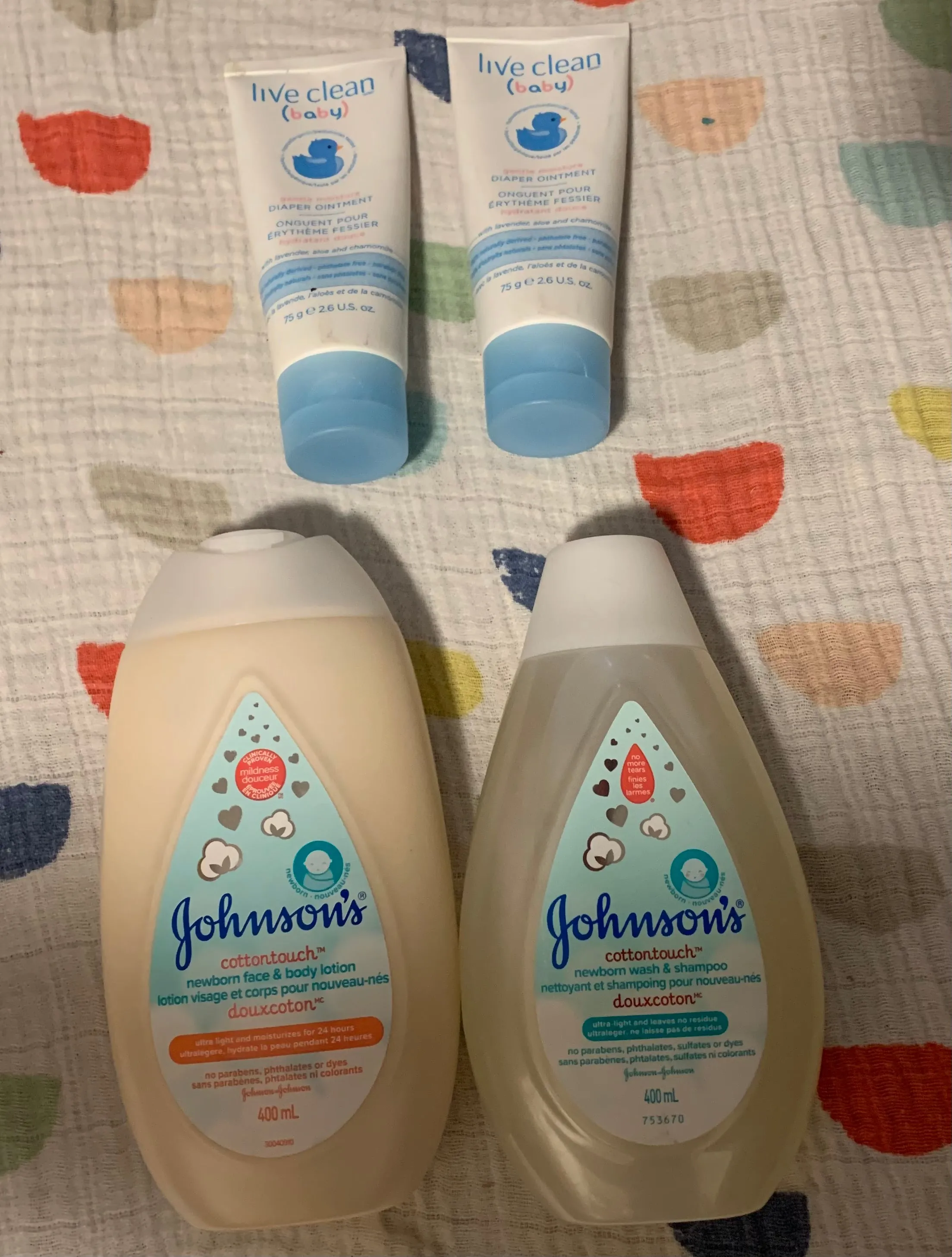 Brand new baby bath items