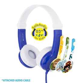 BUDDYPHONES Connect On-Ear Wired Headphones - Blue