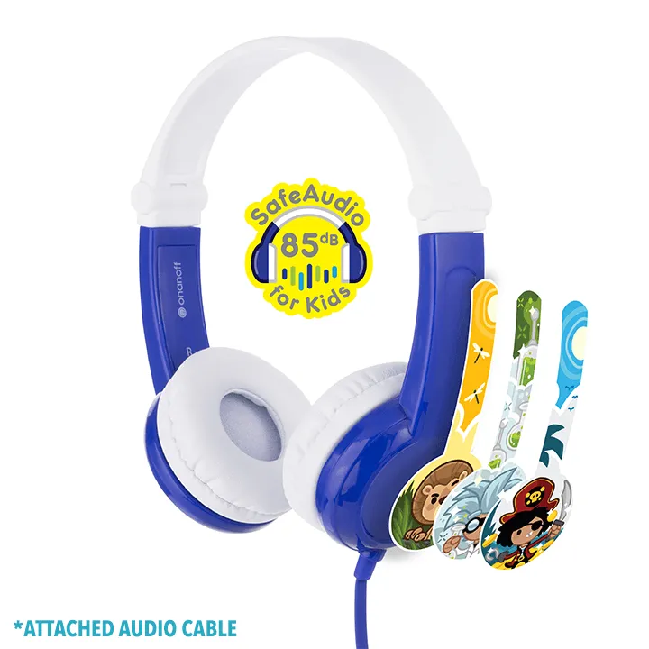 BUDDYPHONES Connect On-Ear Wired Headphones - Blue