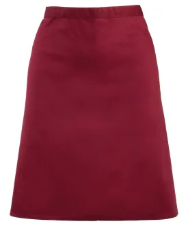 Burgundy - Colours mid-length apron