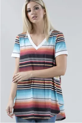 Cabo Serape High-Low Top #2