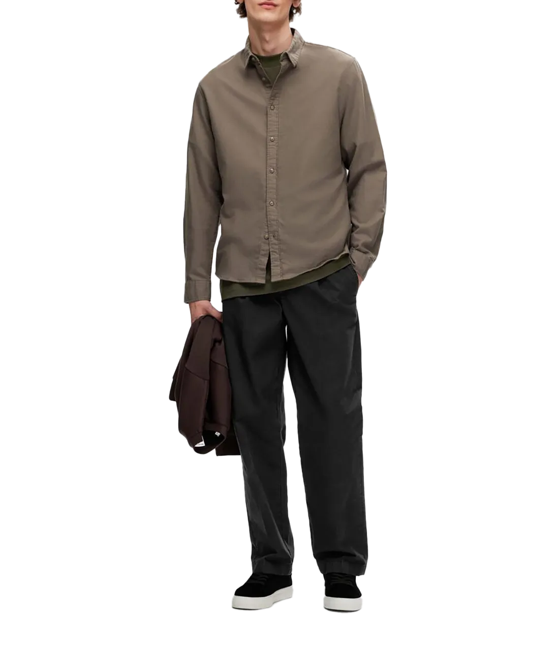 Camisa Slhslimowen-brushed
