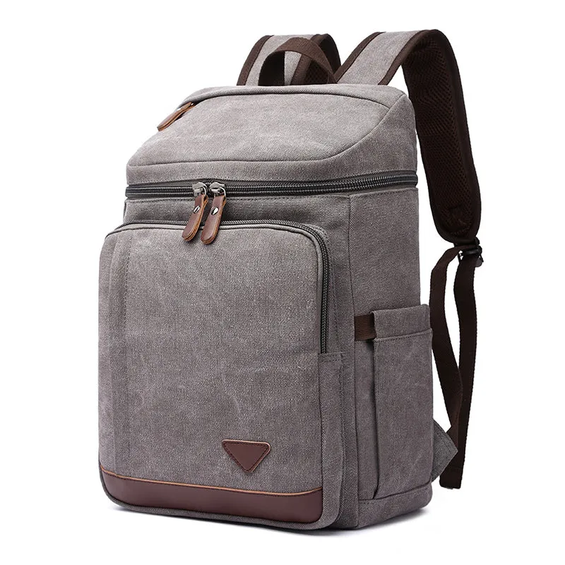 Canvas Backpack Casual Canvas Travel Backpack Men's School Backpack Handmade Hiking Backpacks
