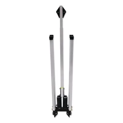 Cortina QUADRA FLEX Dual Spring Sign Stands, Gray/Black, 5 ft H, 07-805-1