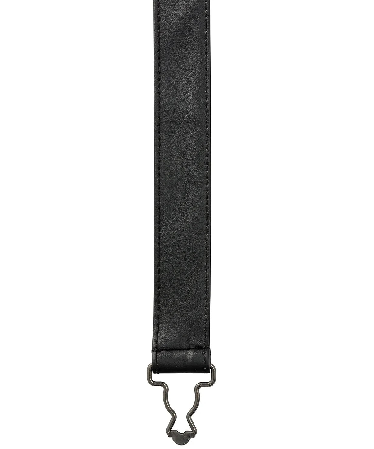 Cross back interchangeable apron straps | Black Faux Leather
