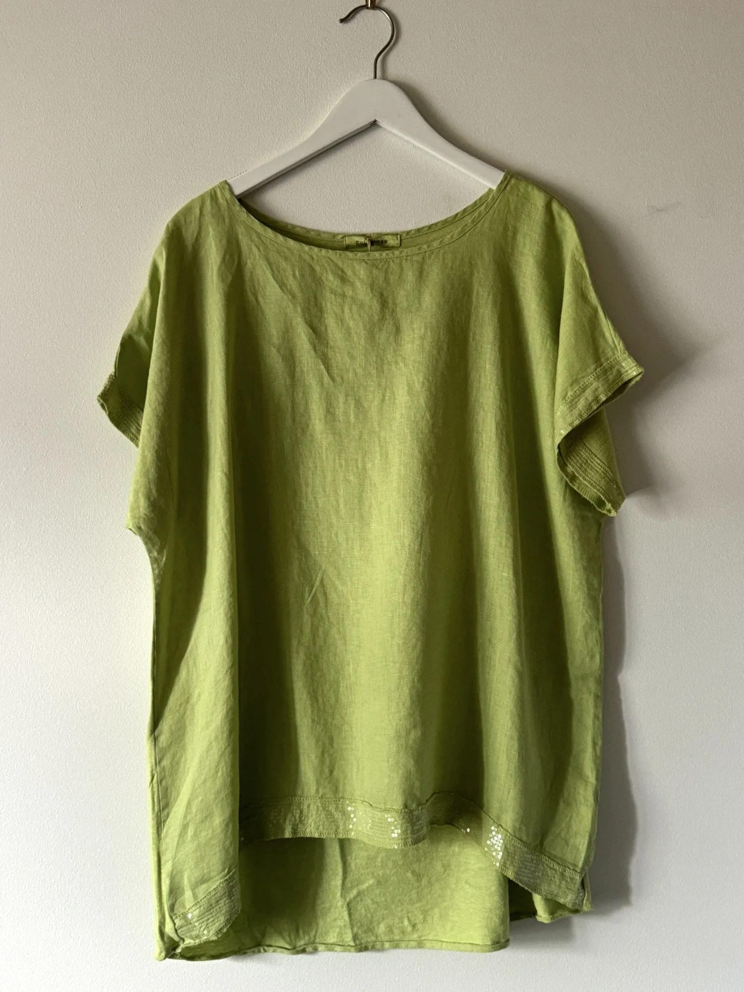 CUT LOOSE - ONE SIZE SEQUIN TRIM TOP