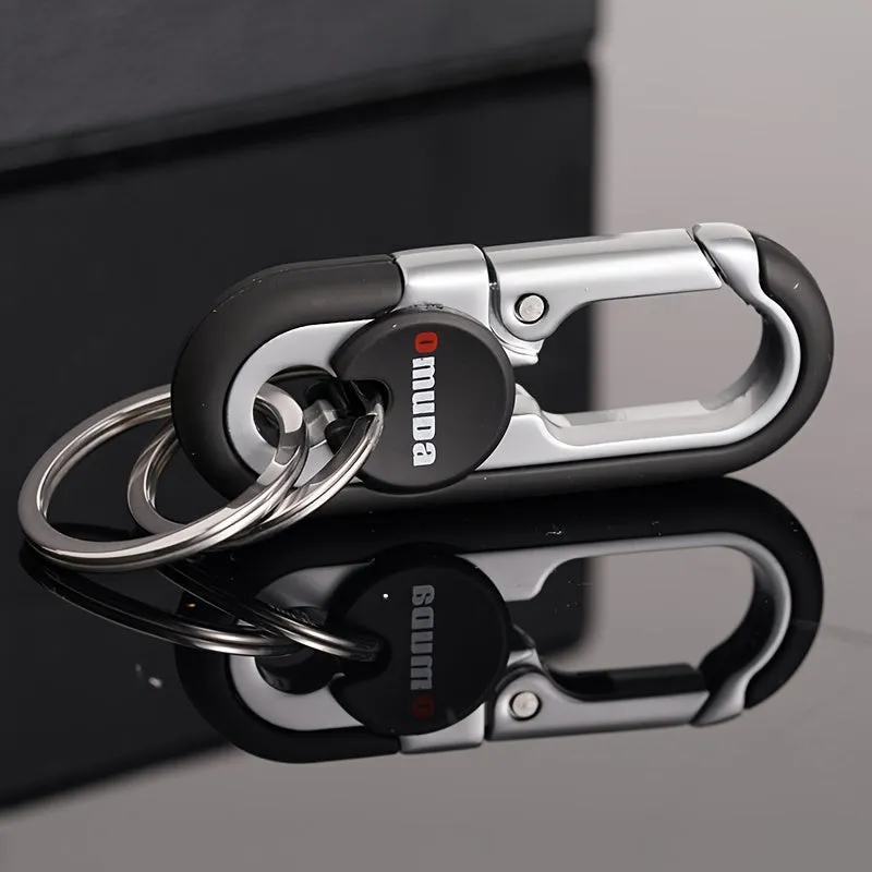 Durable Stainless Steel Carabiner Key Chain - Fashionably Elevate Your Style for Mens Everyday Waist Hang - High-Grade & Ruggedly Stylish