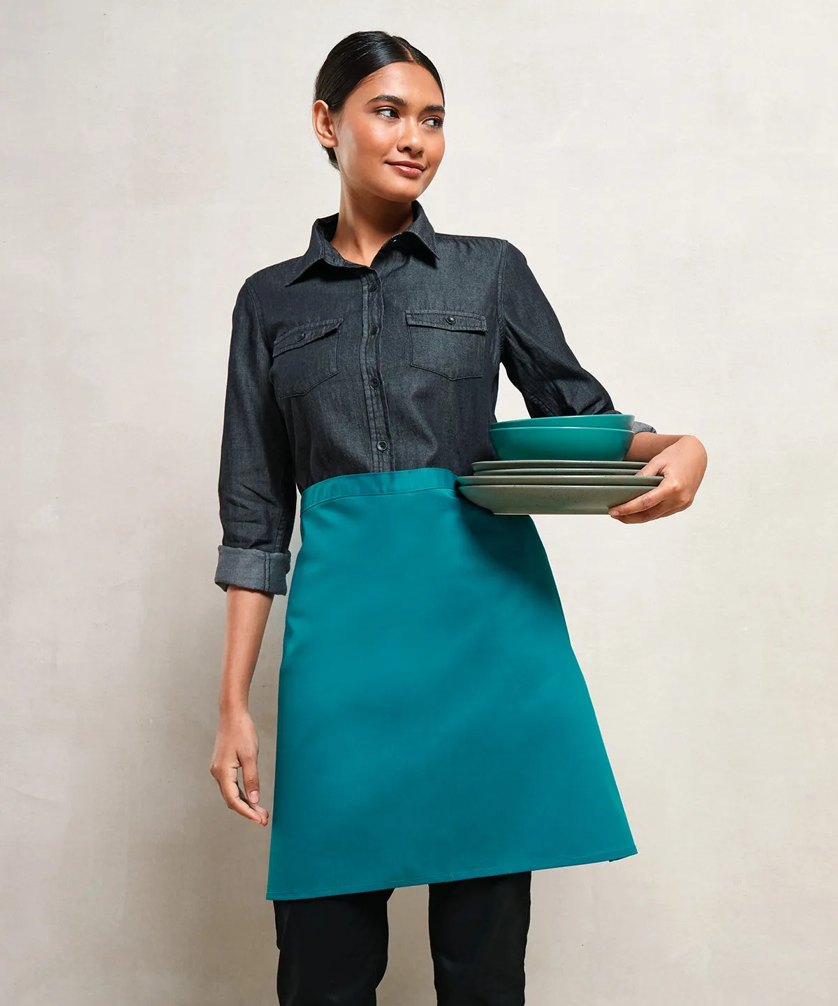 Emerald - Colours mid-length apron