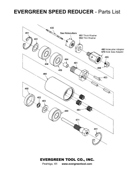 Evergreen Speed Reducer Components