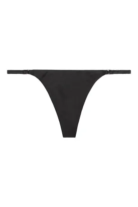 Everyday Black Silk G-String