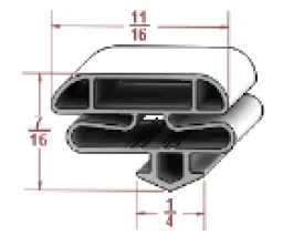 G632  23 1" x 54 3" OD, Glass Door Gasket, NRE # 307803