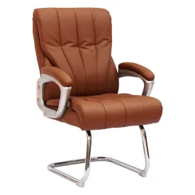 High-Back PU Leather Office Chair 518G Brown