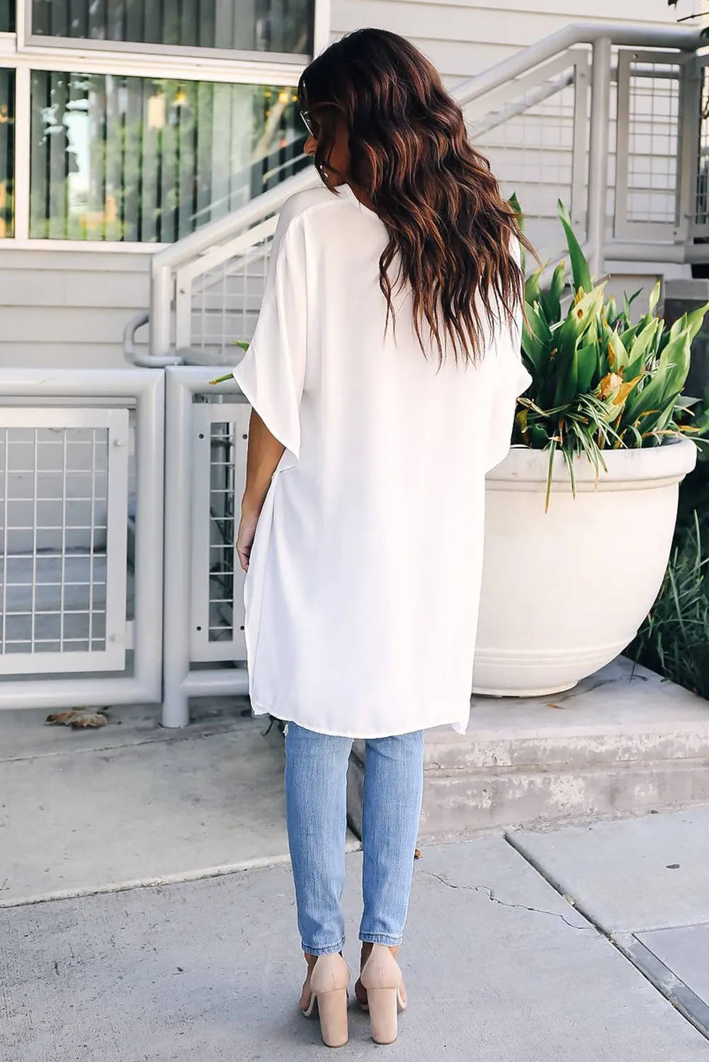 High Low Kimono Top