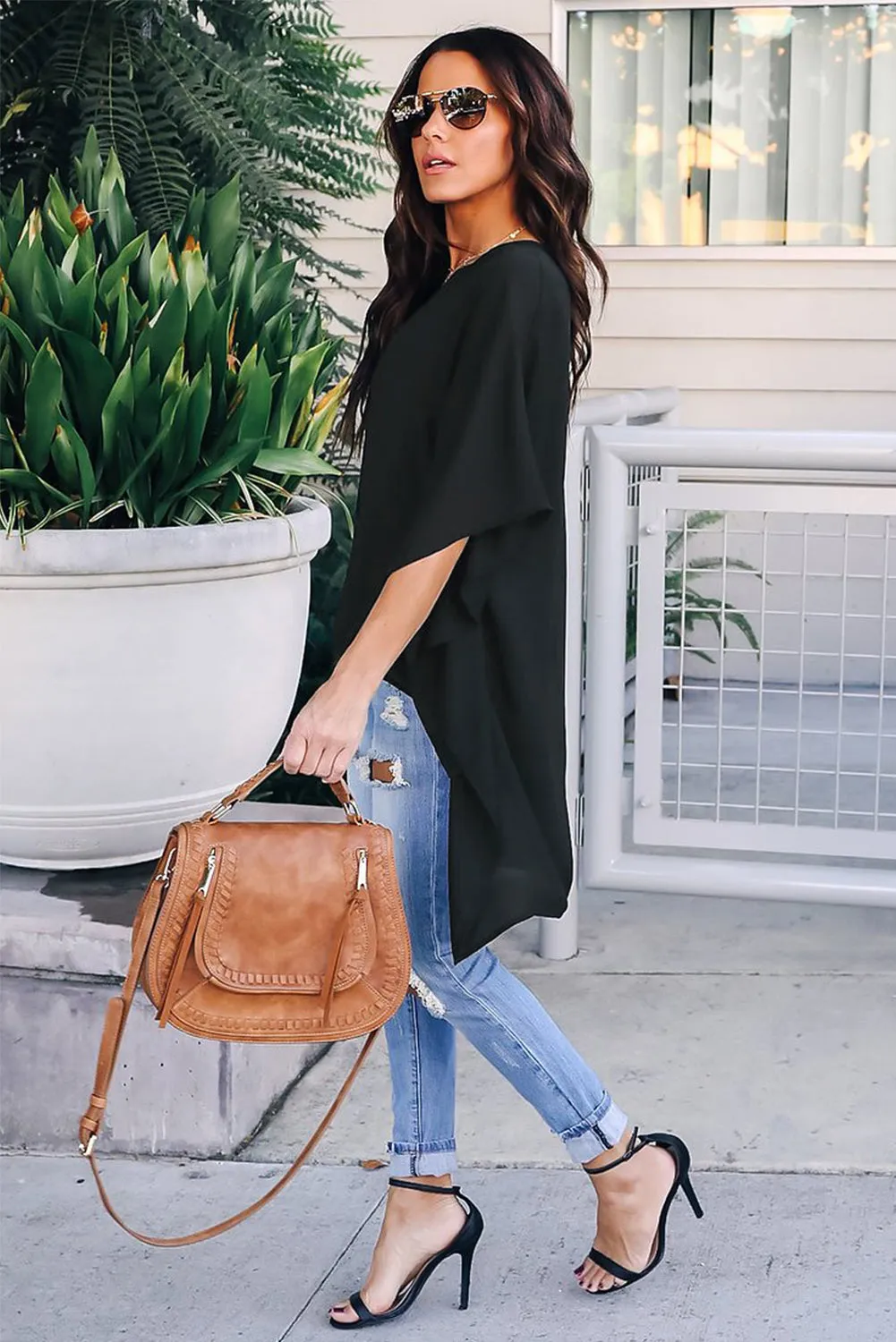 High Low Kimono Top