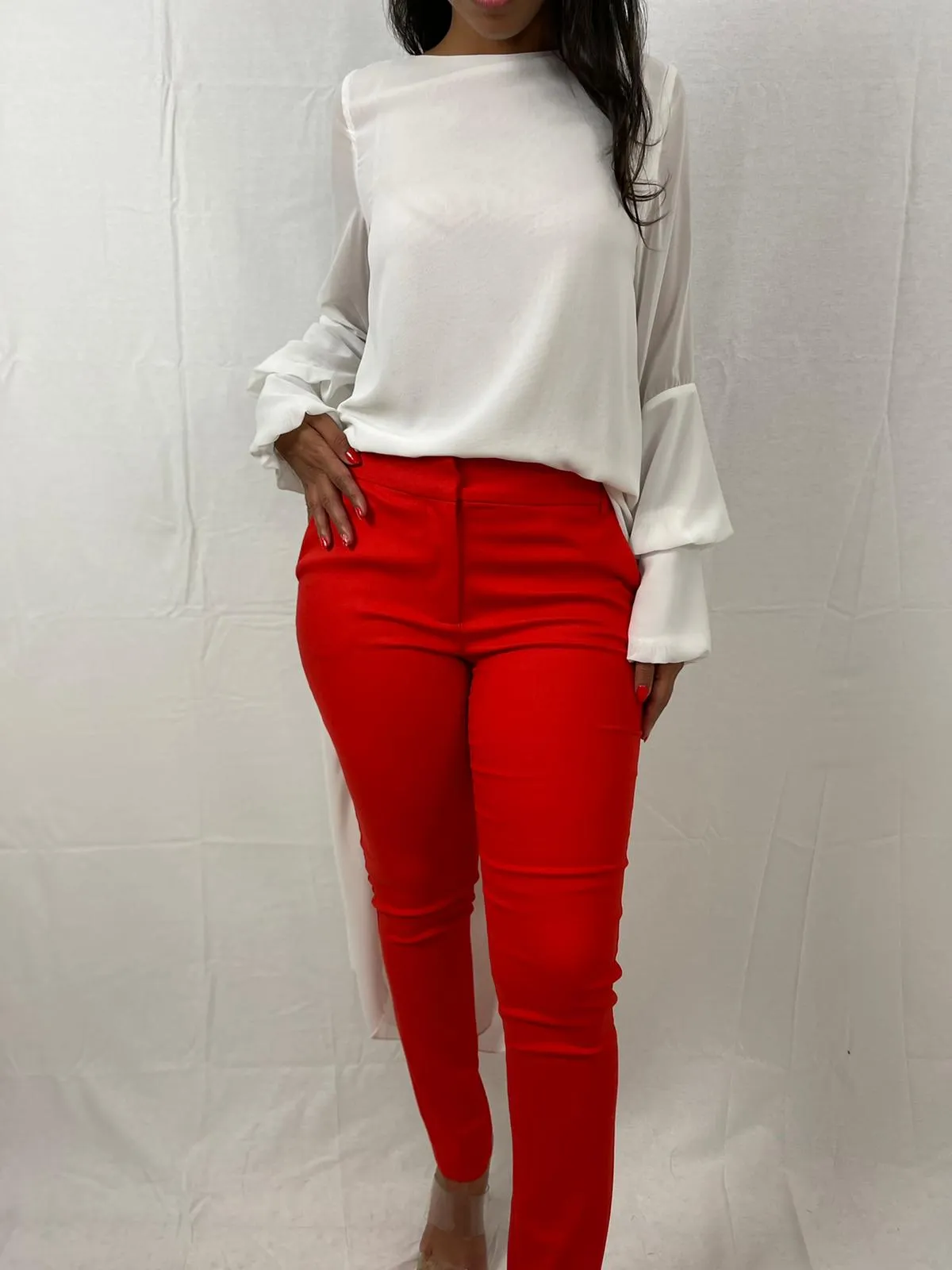 High Low Long Sleeve Top