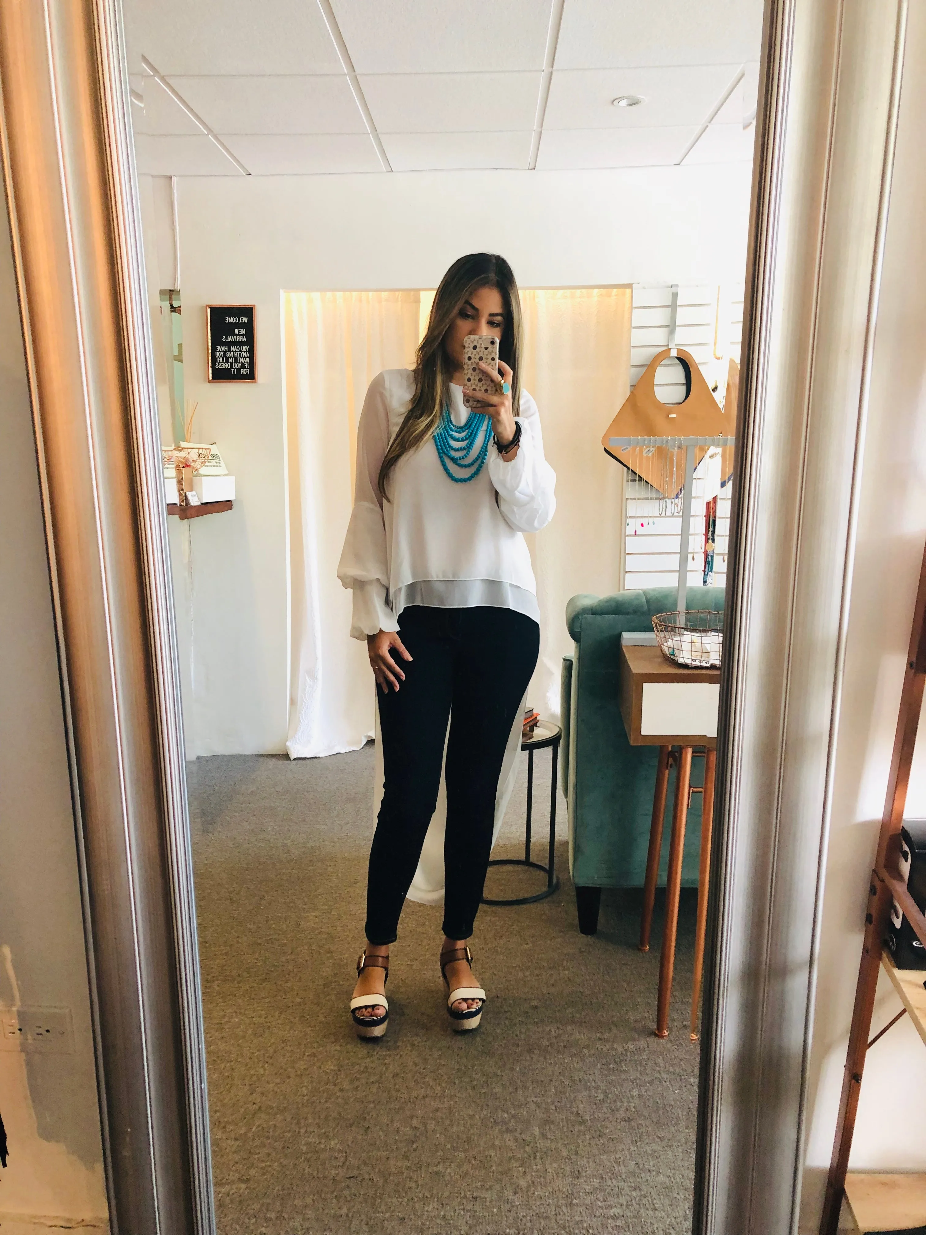 High Low Long Sleeve Top