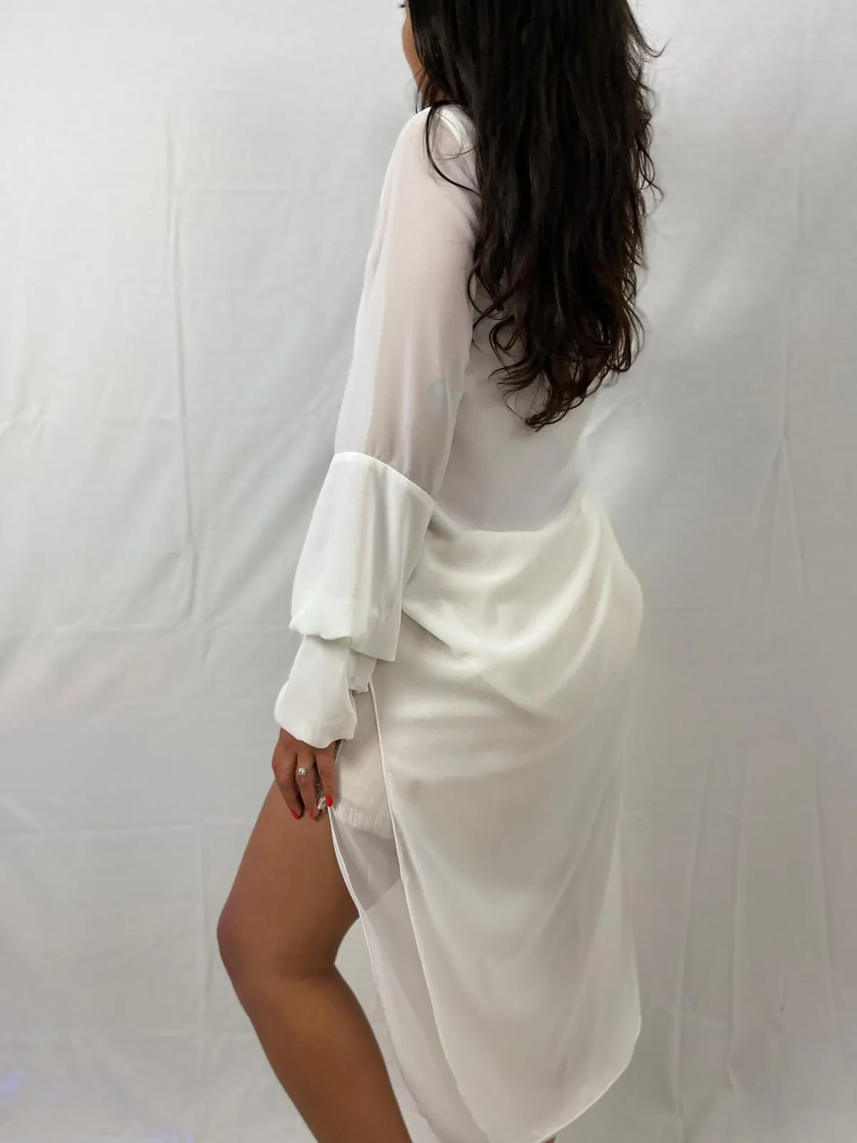 High Low Long Sleeve Top