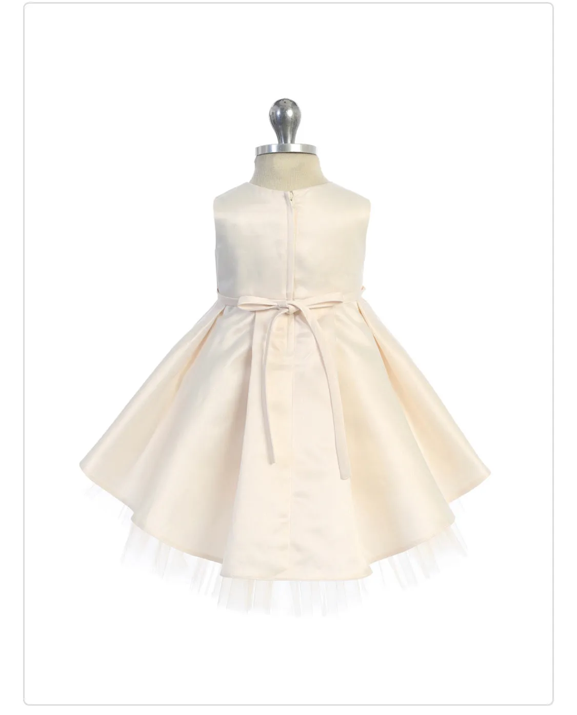 Infant Satin High Low Dress