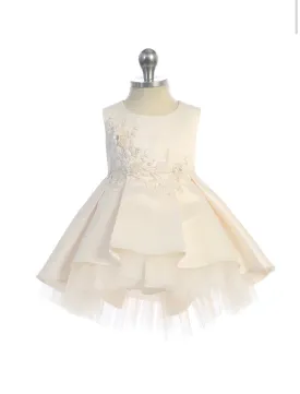 Infant Satin High Low Dress