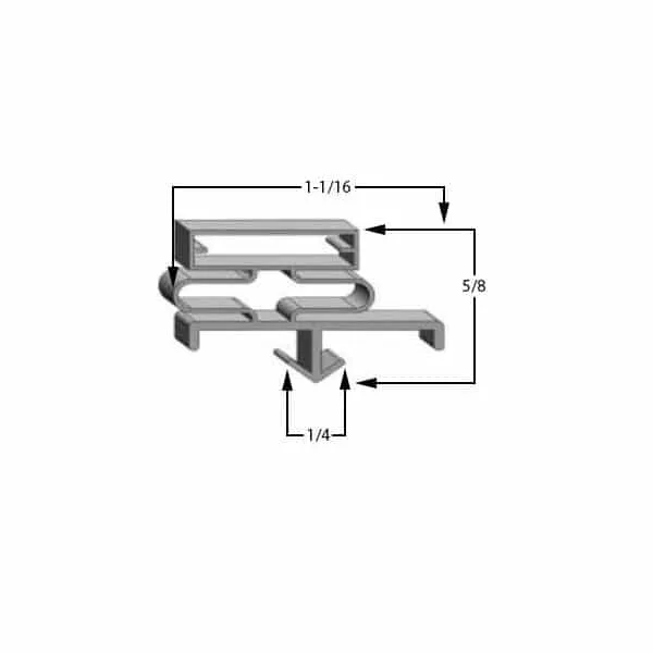 Jordon-Fogel 22 x 56 1/2 Door Gasket - Size 22 x 56-1/2 Compatible with Jordon-Fogel 7-3-4x28-5-8