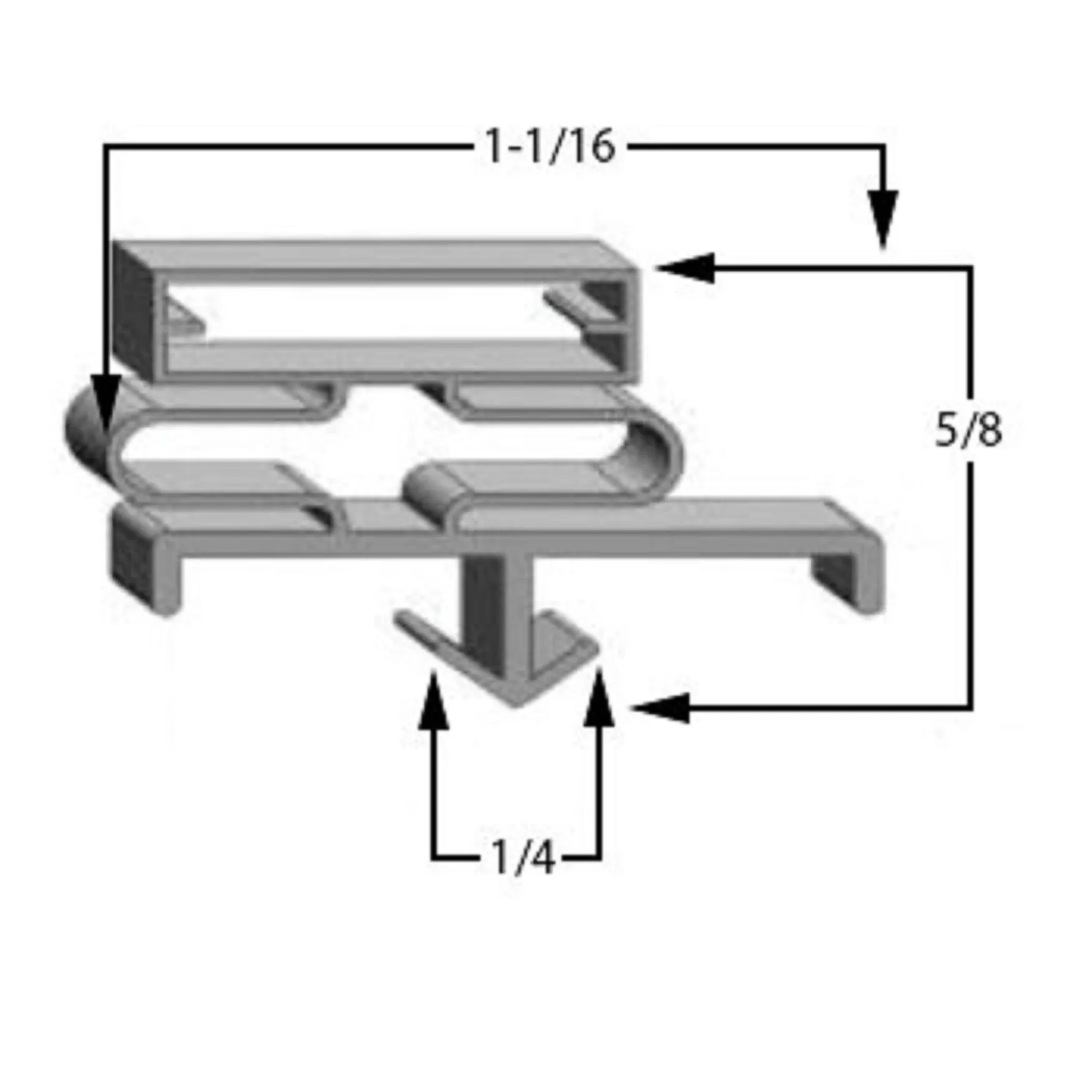 Jordon GA114B Compatible Door Gasket