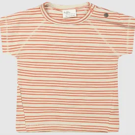 Jordon Slub Jersey Tee | Apricot Stripe