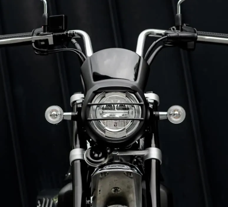 K-SPEED HM029J windshield for Honda Monkey125 Matte black Diabolus