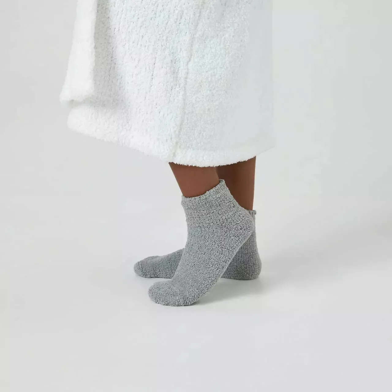 Kashwere Ultra Soft Stone Plush Spa Socks