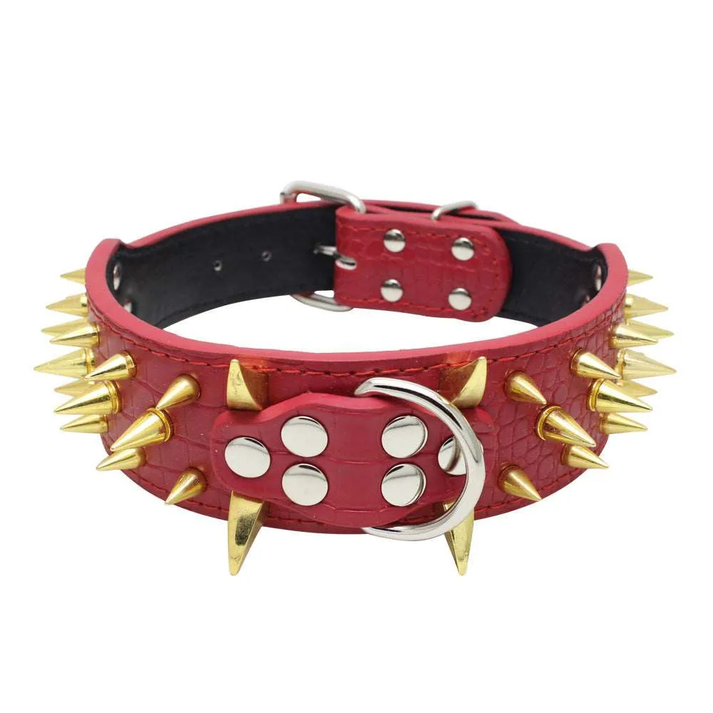 Large Explosion-Proof Rivet Pet Collar - Bite-Proof Design