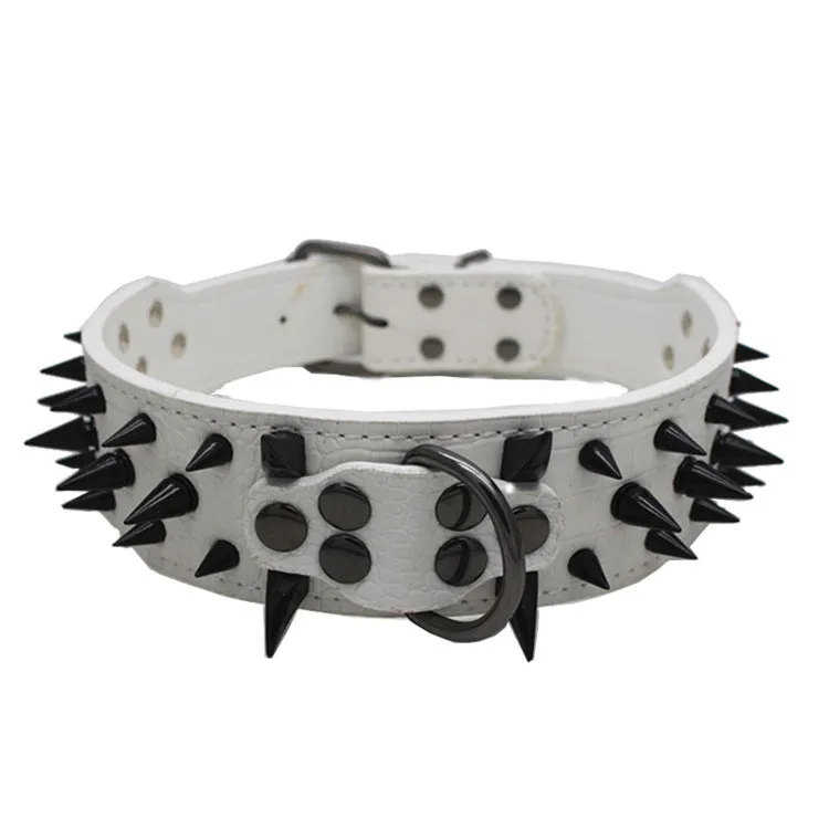 Large Explosion-Proof Rivet Pet Collar - Bite-Proof Design