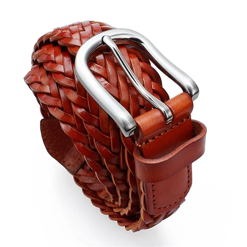 Lorenzo Braided Leather Belt