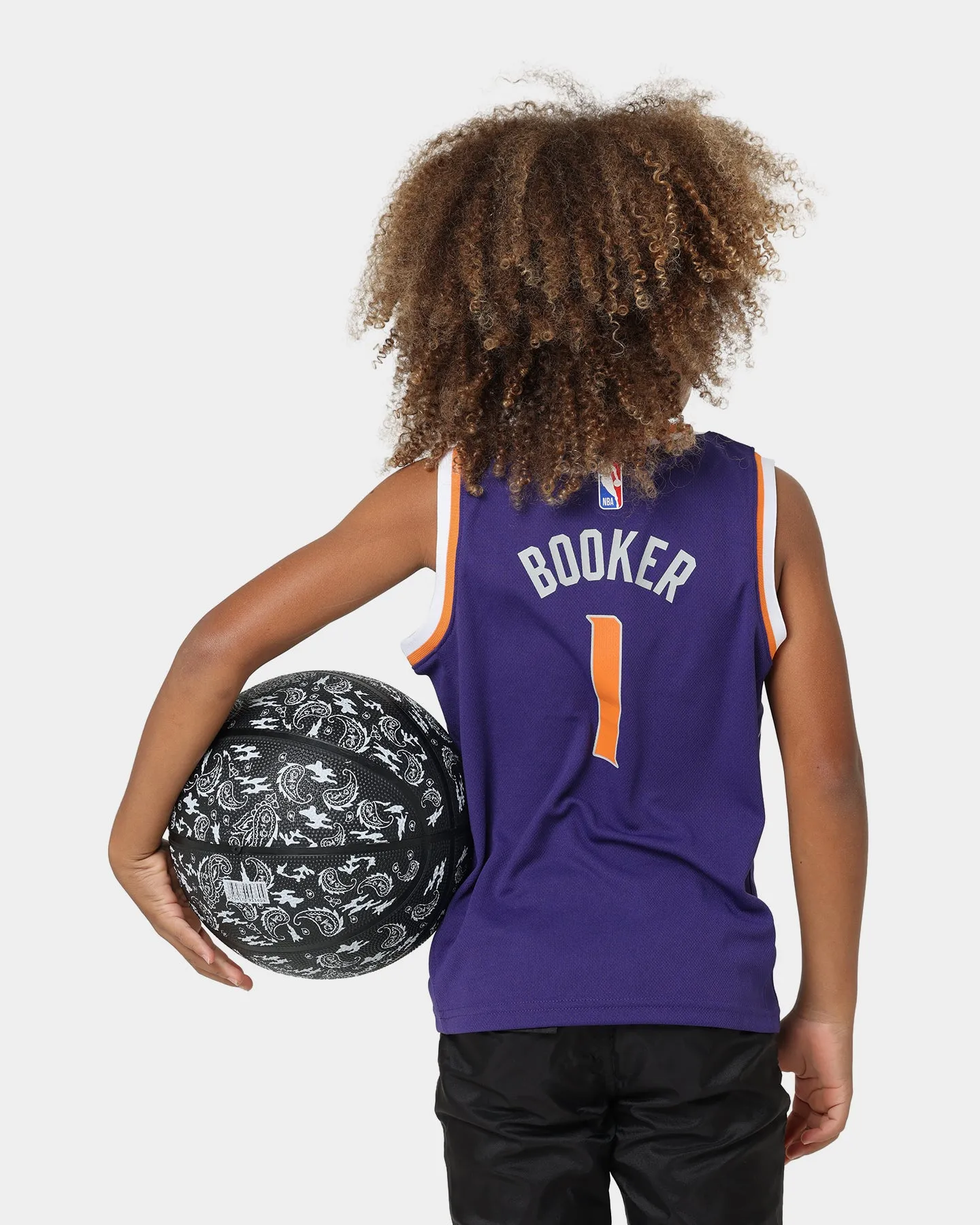 Nike Nike X NBA Kids' Phoenix Suns Devin Booker #1 Icon Replica NBA Jersey Royal