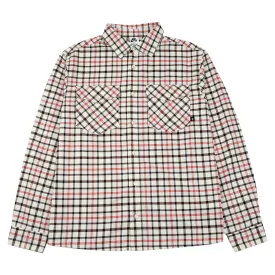 Nike SB L/S  Flannel Button Up  Shirt - Coconut Milk / Light Bone