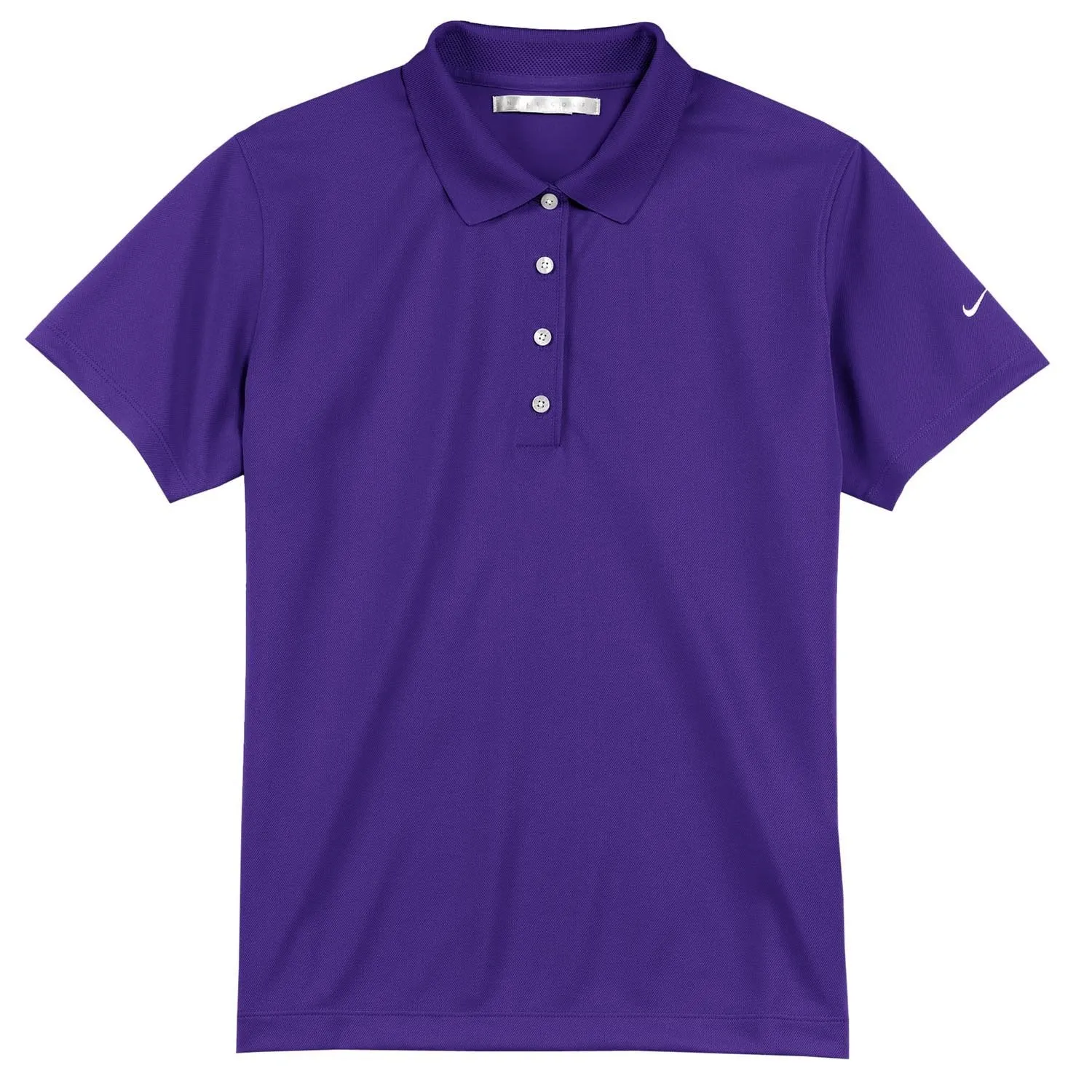 Nike Women's Varsity Purple Tech Basic Dri-FIT Short Sleeve Polo