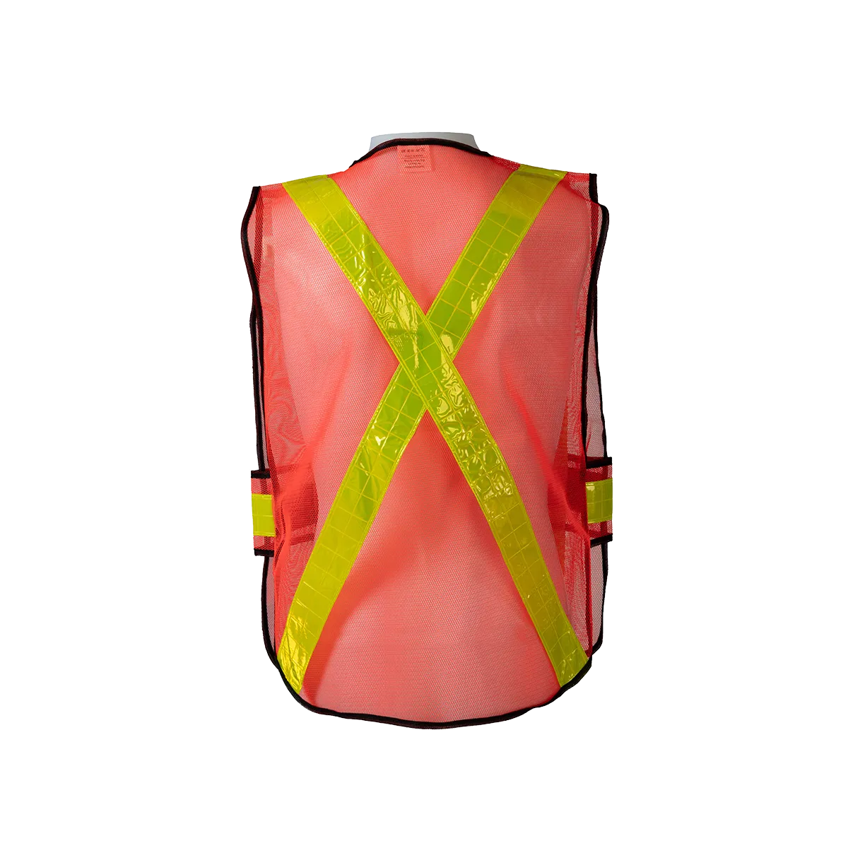 OVM-HGCSA ANSI NON-Rated Orange Mesh Vest With Adjustable Sides & Reflective “X” On Back
