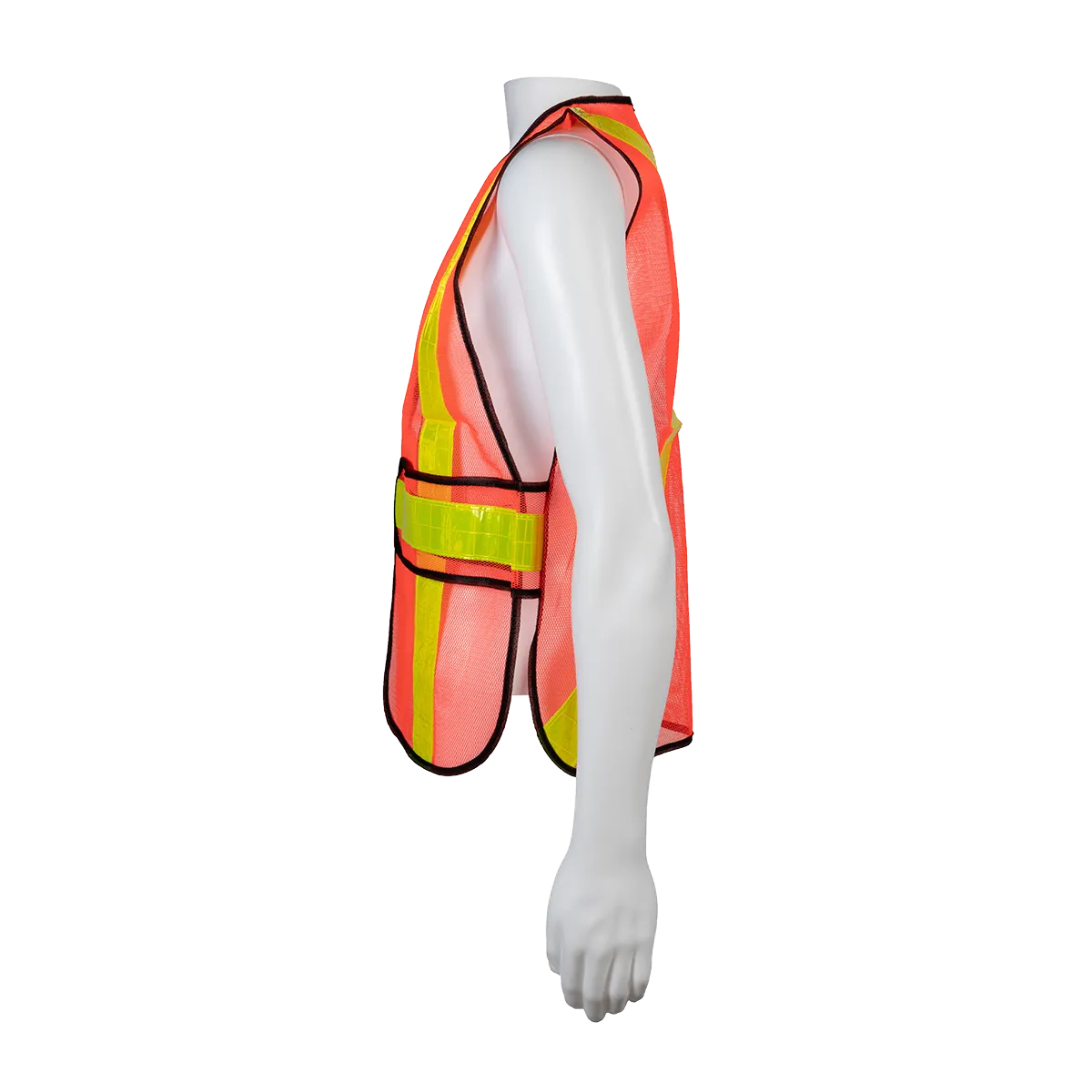 OVM-HGCSA ANSI NON-Rated Orange Mesh Vest With Adjustable Sides & Reflective “X” On Back