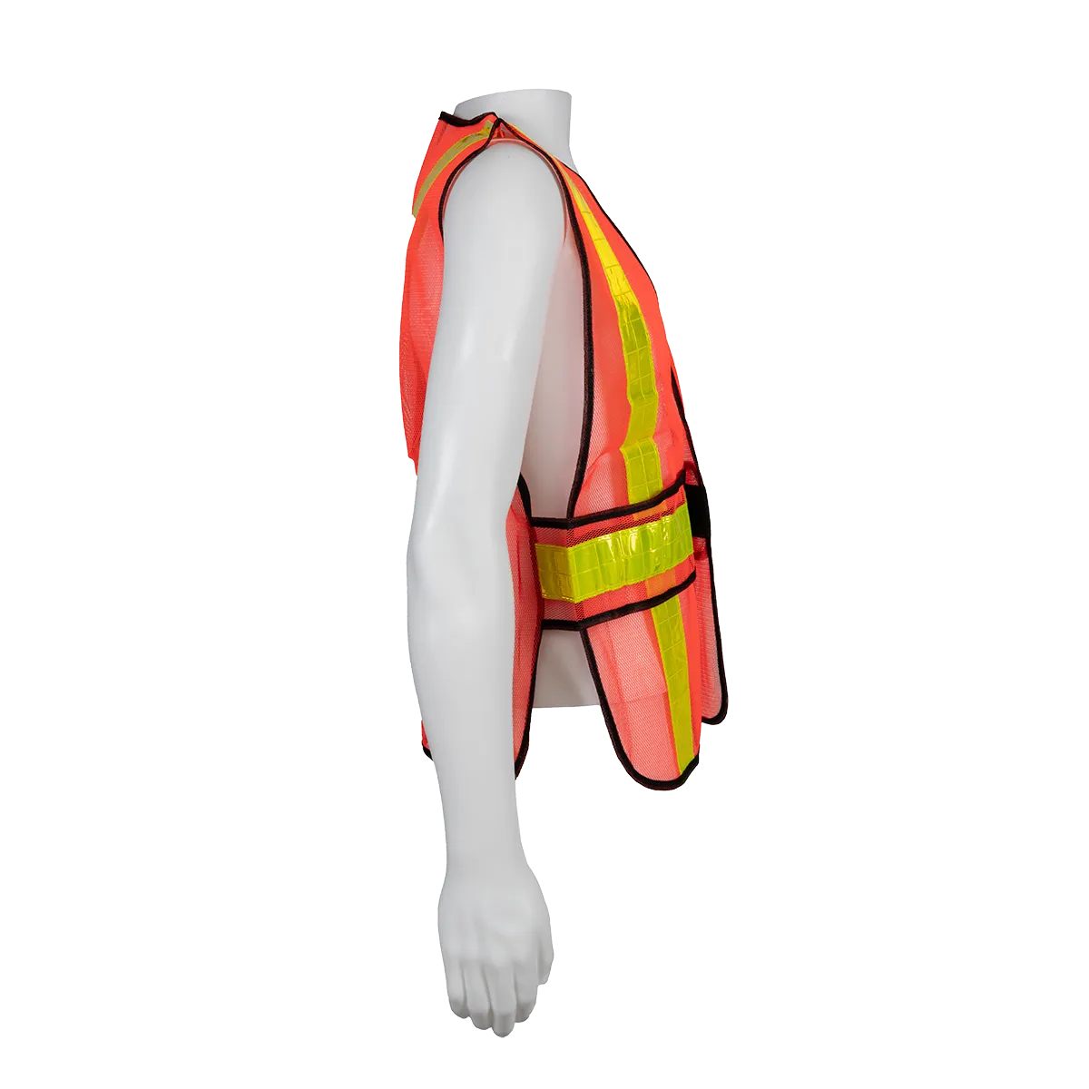 OVM-HGCSA ANSI NON-Rated Orange Mesh Vest With Adjustable Sides & Reflective “X” On Back