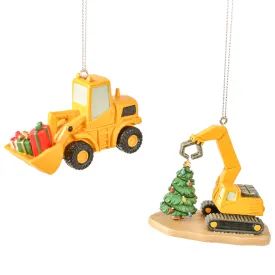Pave Loader or Excavator Ornament, Assorted