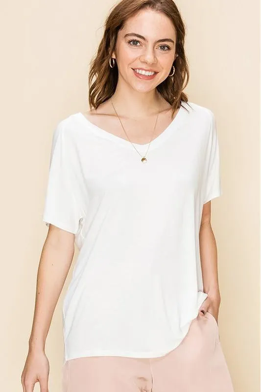 Raglan Sleeve High Low Top